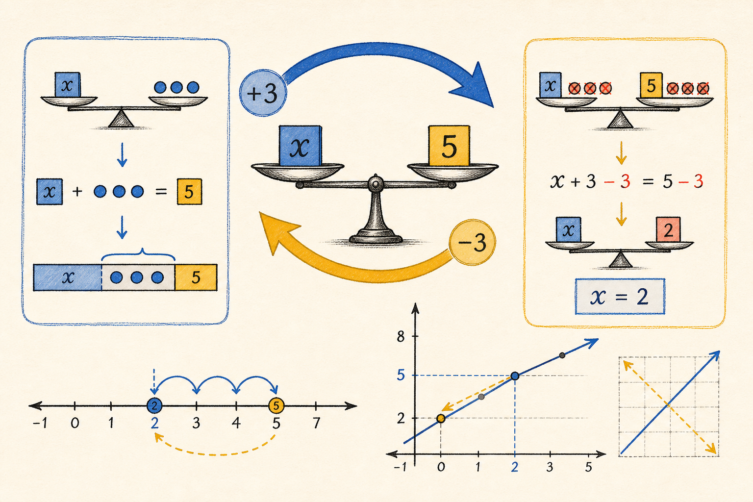 Editorial math illustration for Understanding Roots Through Inverse Operations