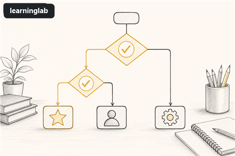Line-art illustration for Nested Conditionals