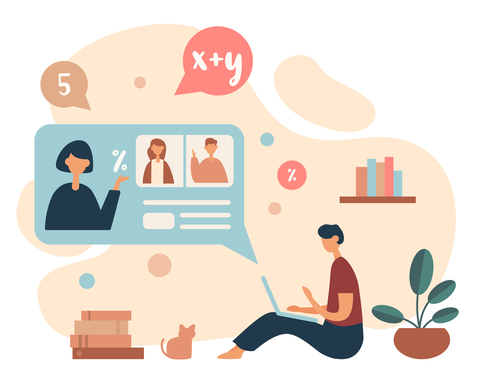 Picture of numbers on an blue background