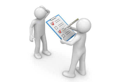 Picture of survey being conducted